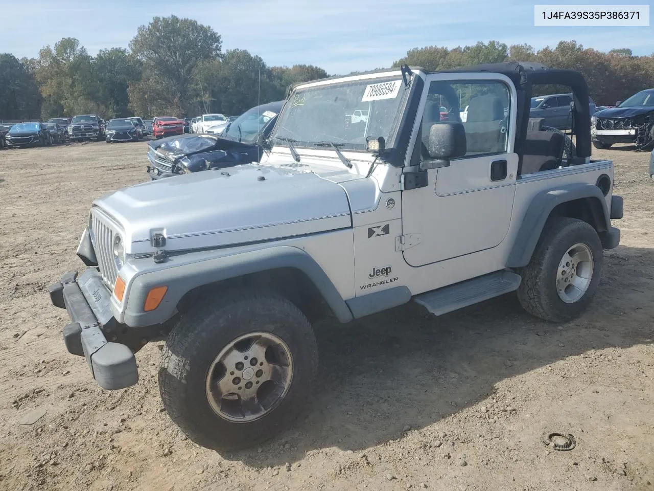 2005 Jeep Wrangler X VIN: 1J4FA39S35P386371 Lot: 78986594