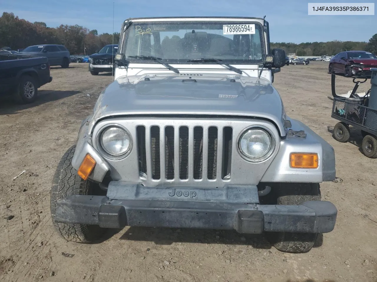 2005 Jeep Wrangler X VIN: 1J4FA39S35P386371 Lot: 78986594