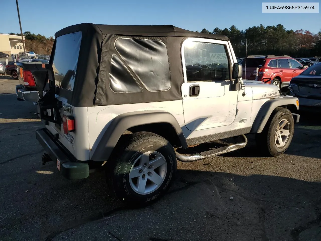 2005 Jeep Wrangler / Tj Rubicon VIN: 1J4FA69S65P315974 Lot: 80366314