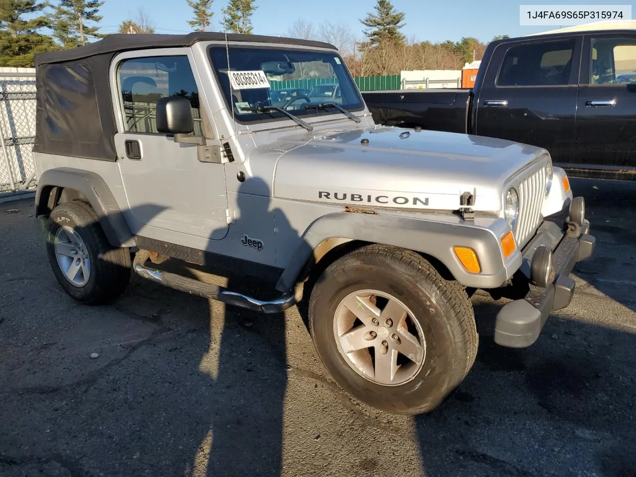 2005 Jeep Wrangler / Tj Rubicon VIN: 1J4FA69S65P315974 Lot: 80366314