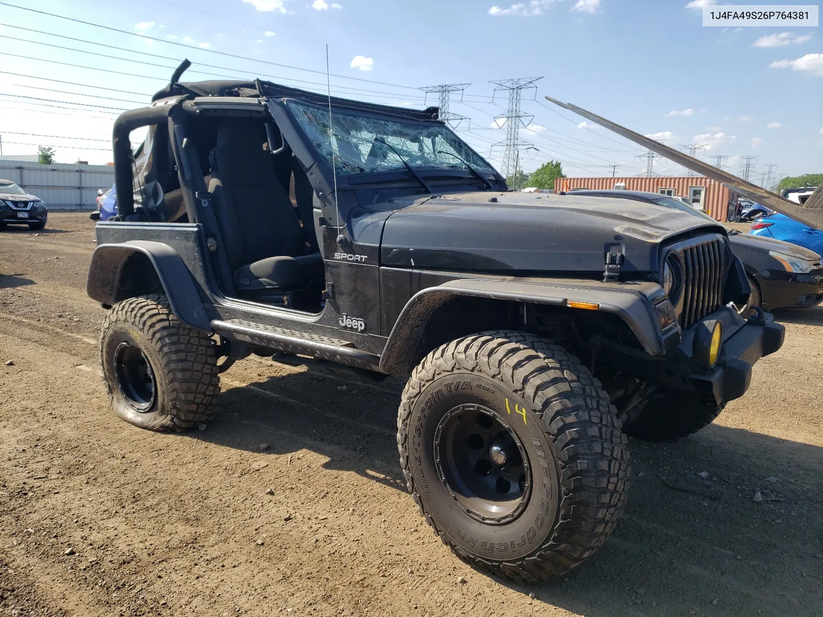 2006 Jeep Wrangler / Tj Sport VIN: 1J4FA49S26P764381 Lot: 55502824