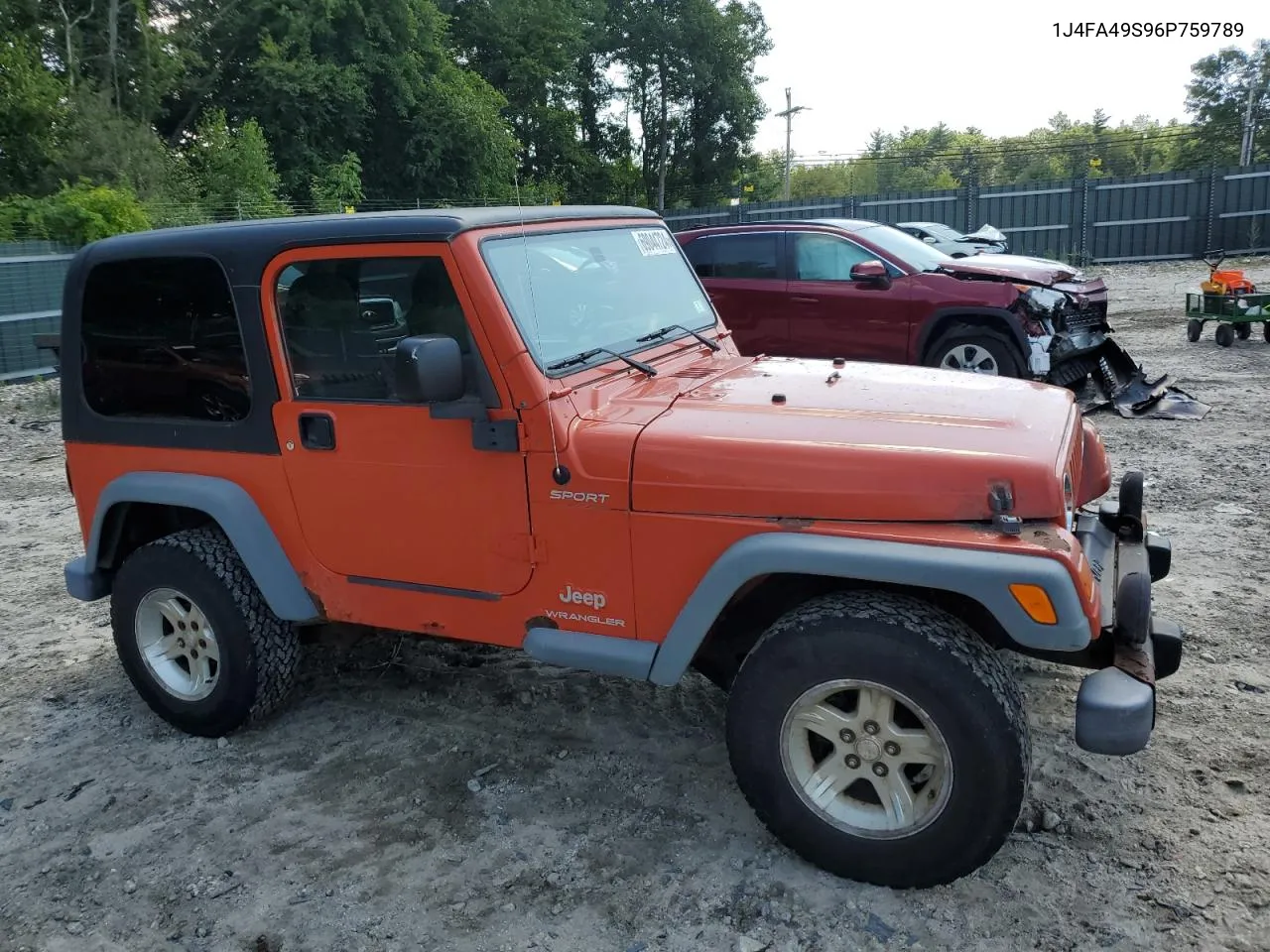 2006 Jeep Wrangler / Tj Sport VIN: 1J4FA49S96P759789 Lot: 69044724