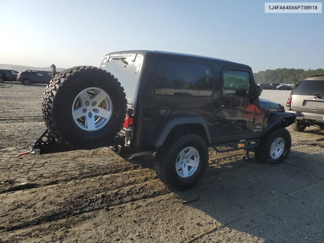 2006 Jeep Wrangler / Tj Unlimited Rubicon VIN: 1J4FA64S66P738918 Lot: 69605634