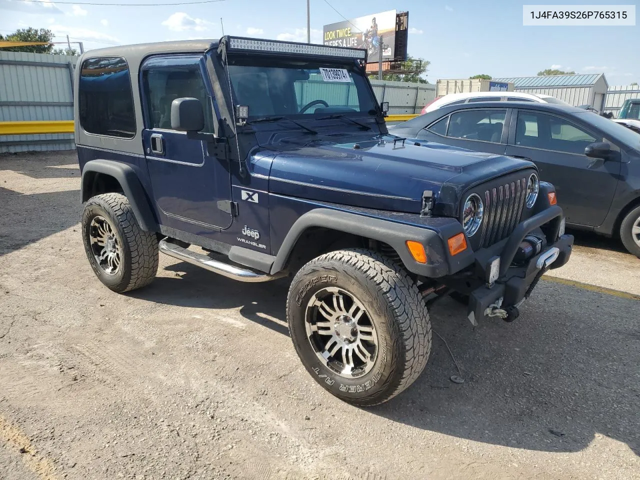 2006 Jeep Wrangler X VIN: 1J4FA39S26P765315 Lot: 70139974