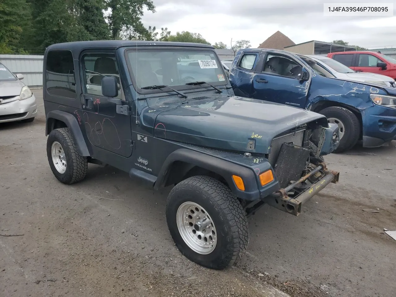 2006 Jeep Wrangler X VIN: 1J4FA39S46P708095 Lot: 70390174