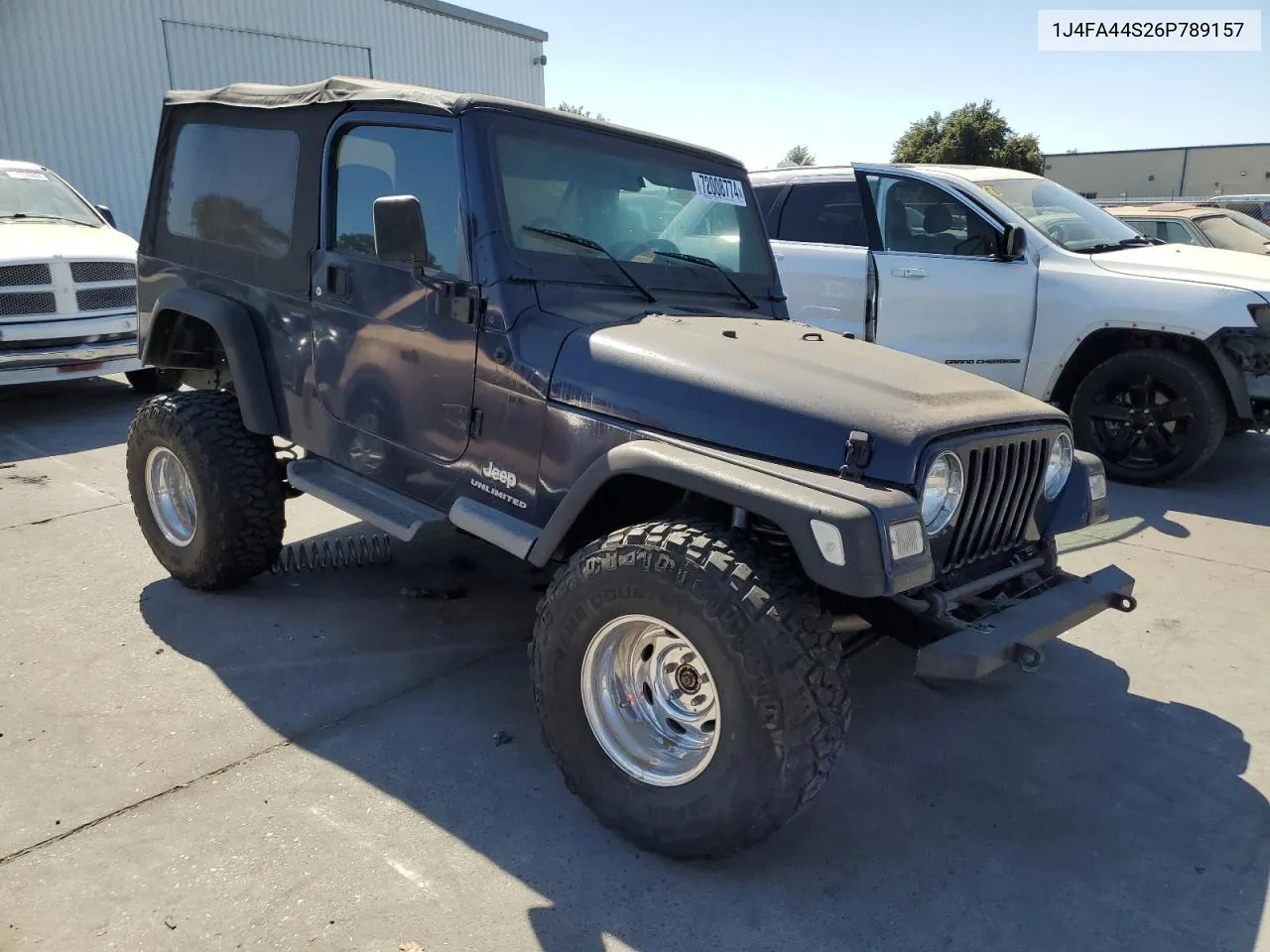 2006 Jeep Wrangler / Tj Unlimited VIN: 1J4FA44S26P789157 Lot: 72008774