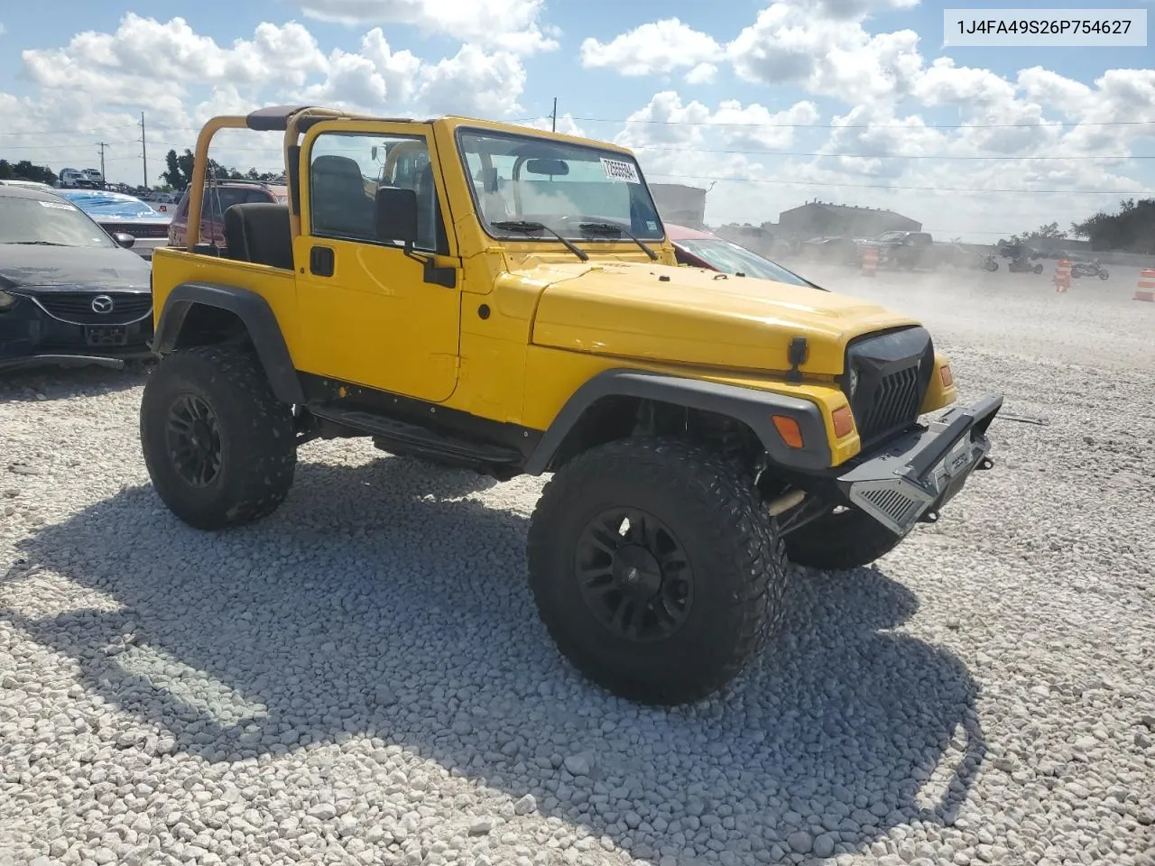 2006 Jeep Wrangler / Tj Sport VIN: 1J4FA49S26P754627 Lot: 72555594