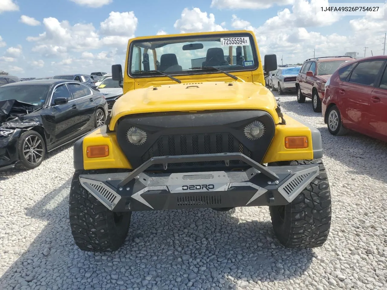 2006 Jeep Wrangler / Tj Sport VIN: 1J4FA49S26P754627 Lot: 72555594