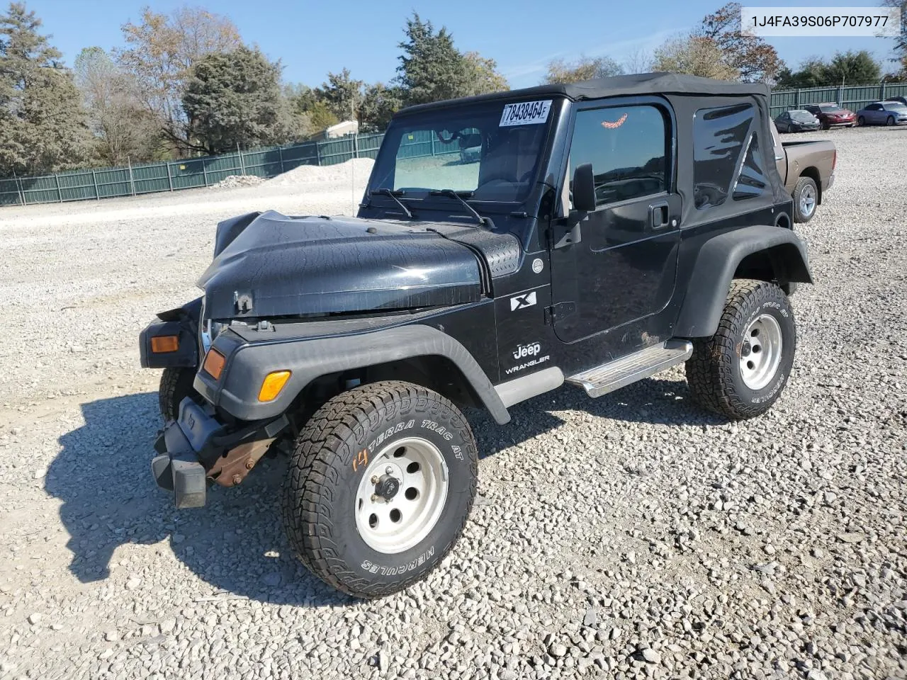 2006 Jeep Wrangler X VIN: 1J4FA39S06P707977 Lot: 78438464