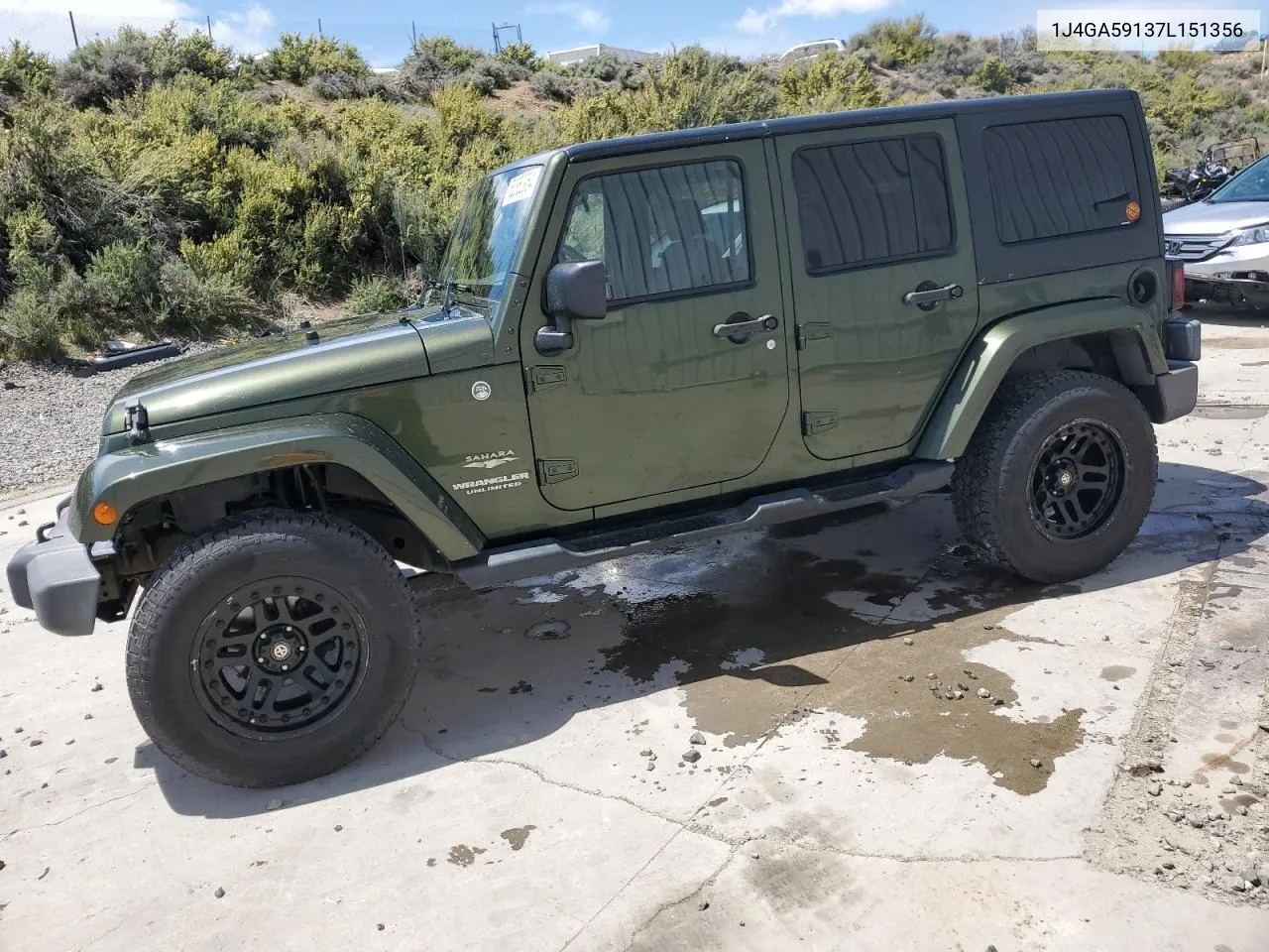 2007 Jeep Wrangler Sahara VIN: 1J4GA59137L151356 Lot: 52852954