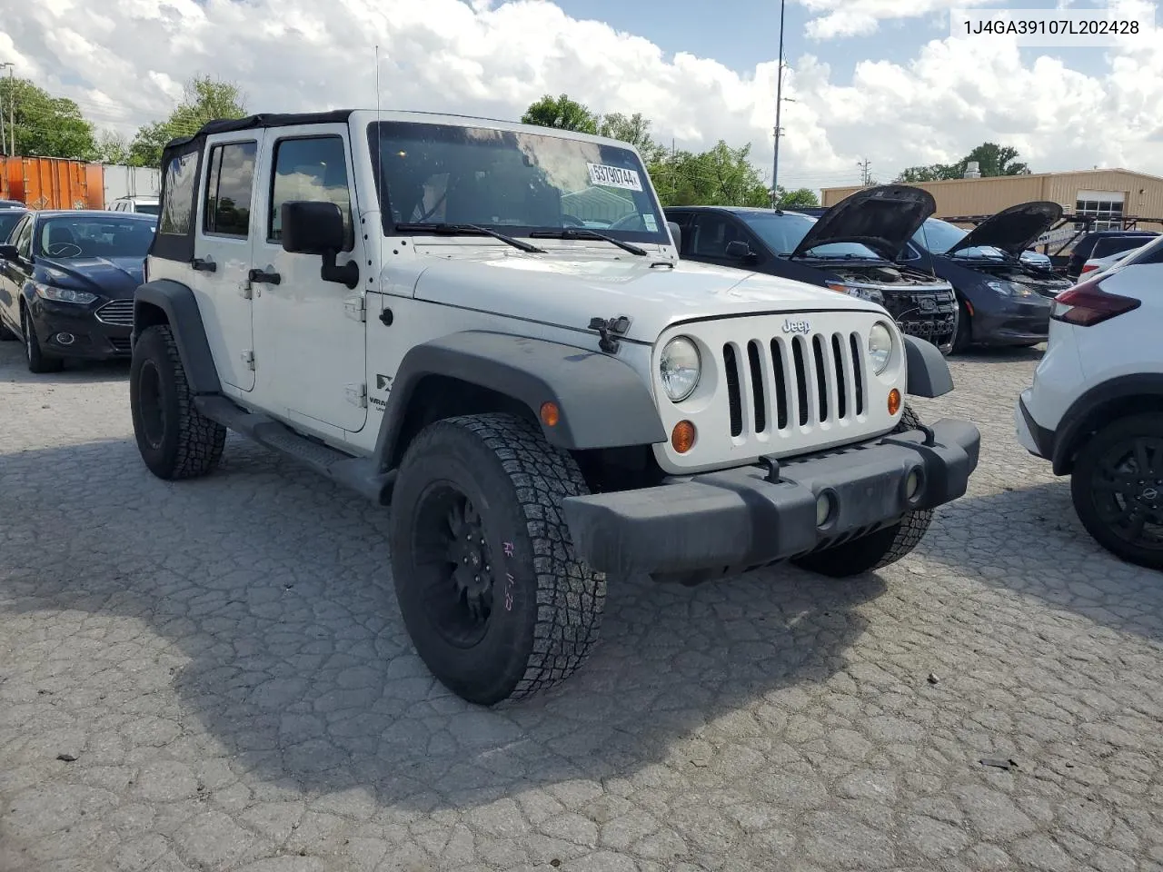 2007 Jeep Wrangler X VIN: 1J4GA39107L202428 Lot: 53790744