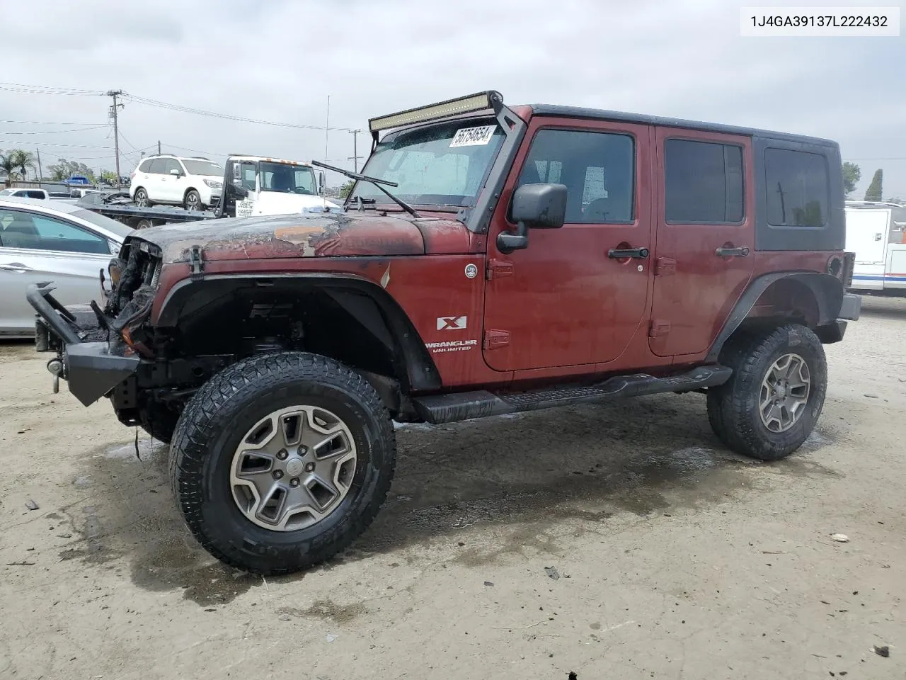 2007 Jeep Wrangler X VIN: 1J4GA39137L222432 Lot: 56754654