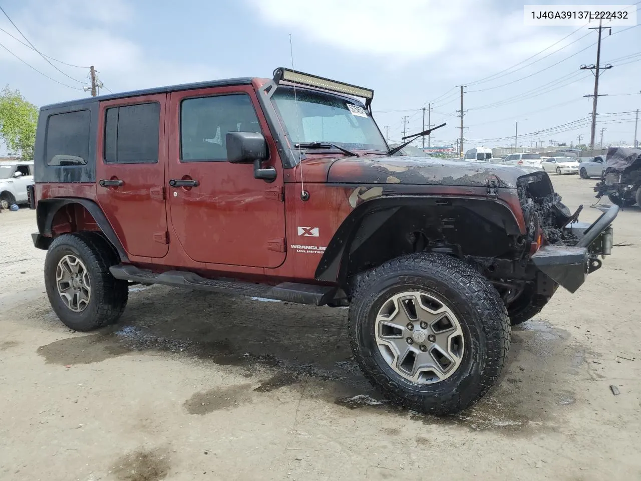 2007 Jeep Wrangler X VIN: 1J4GA39137L222432 Lot: 56754654