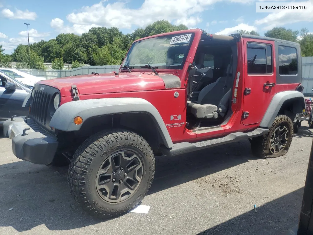 2007 Jeep Wrangler X VIN: 1J4GA39137L189416 Lot: 63907474