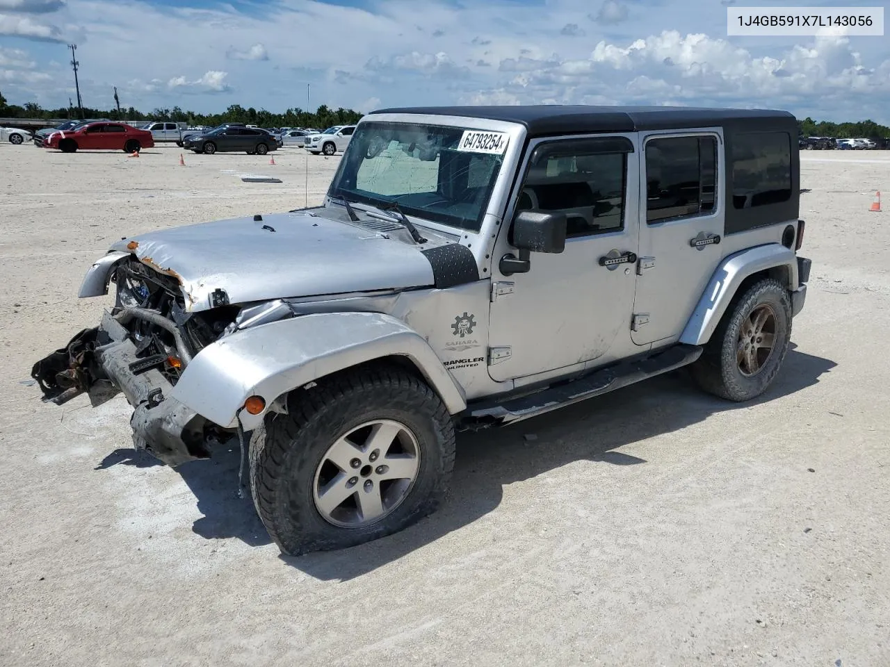 2007 Jeep Wrangler Sahara VIN: 1J4GB591X7L143056 Lot: 64793254