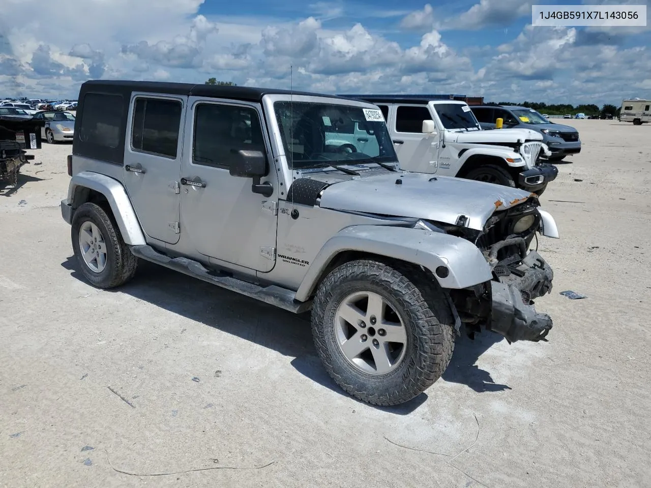 2007 Jeep Wrangler Sahara VIN: 1J4GB591X7L143056 Lot: 64793254