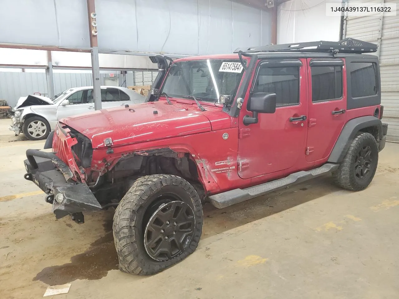 2007 Jeep Wrangler X VIN: 1J4GA39137L116322 Lot: 65147584