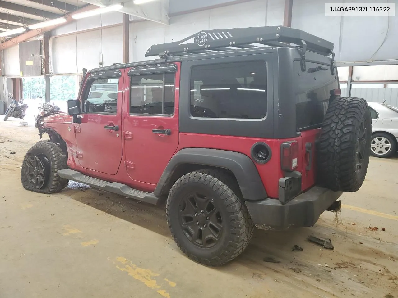 2007 Jeep Wrangler X VIN: 1J4GA39137L116322 Lot: 65147584