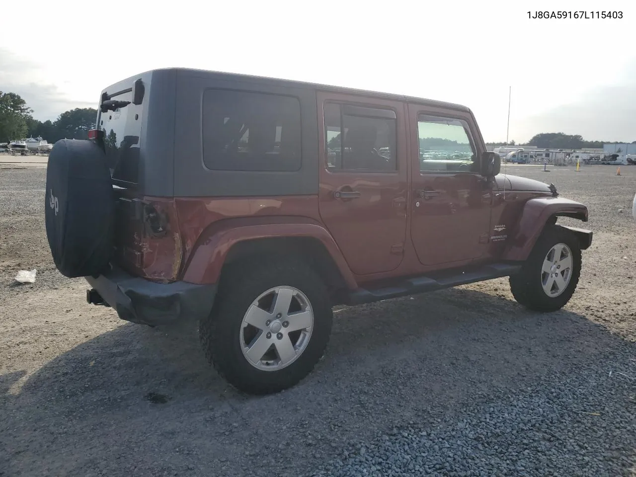 1J8GA59167L115403 2007 Jeep Wrangler Sahara