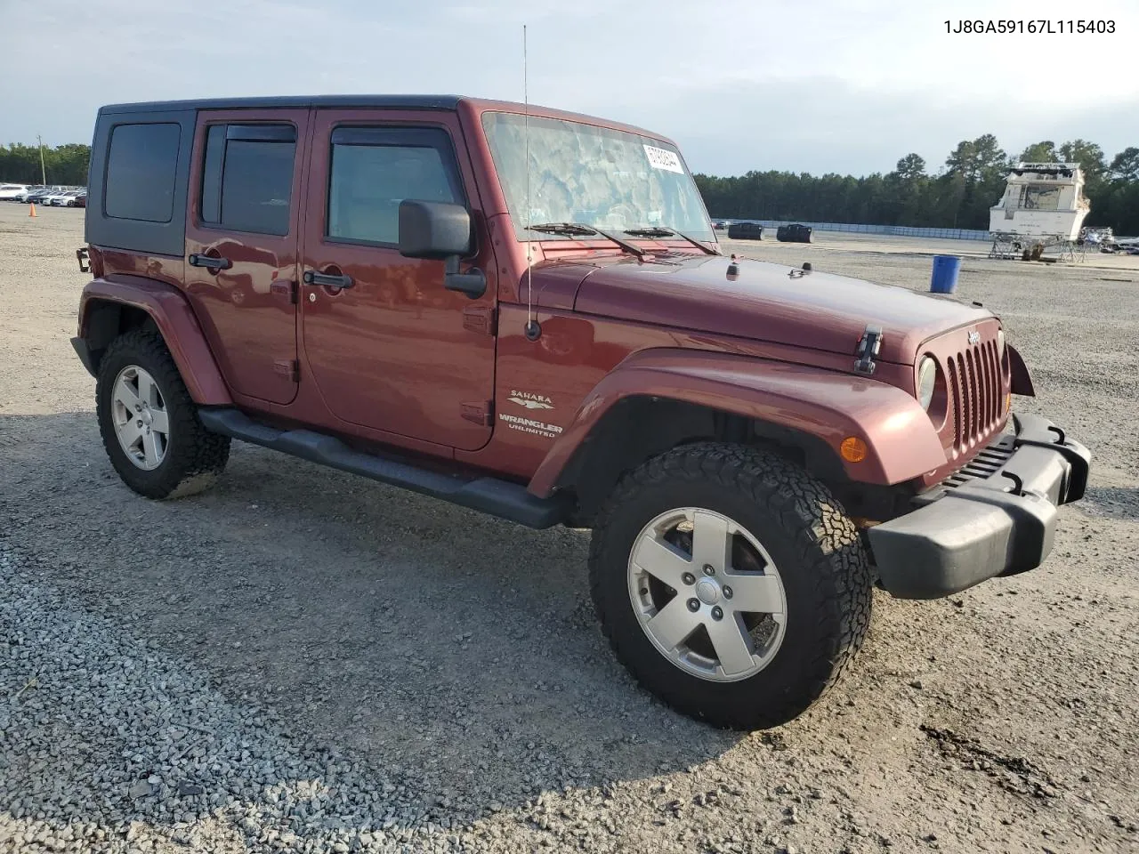 2007 Jeep Wrangler Sahara VIN: 1J8GA59167L115403 Lot: 67932644