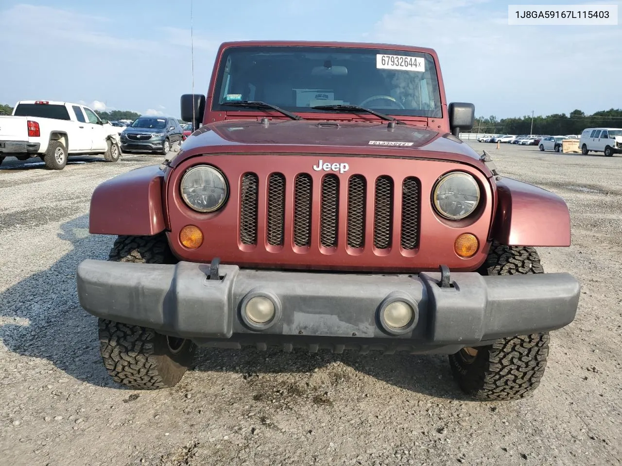 1J8GA59167L115403 2007 Jeep Wrangler Sahara