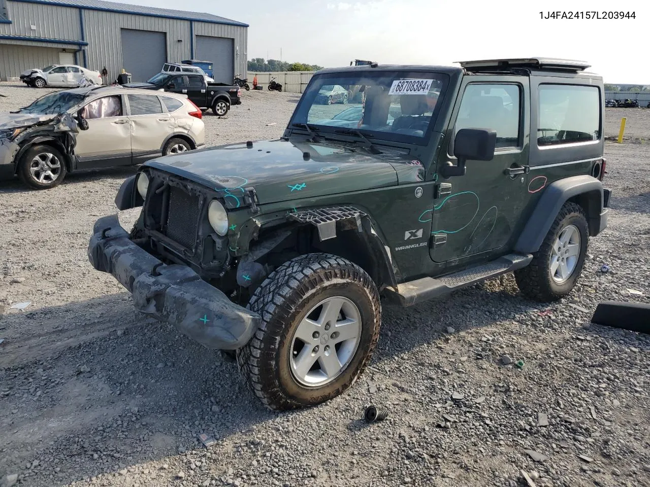 2007 Jeep Wrangler X VIN: 1J4FA24157L203944 Lot: 68708384