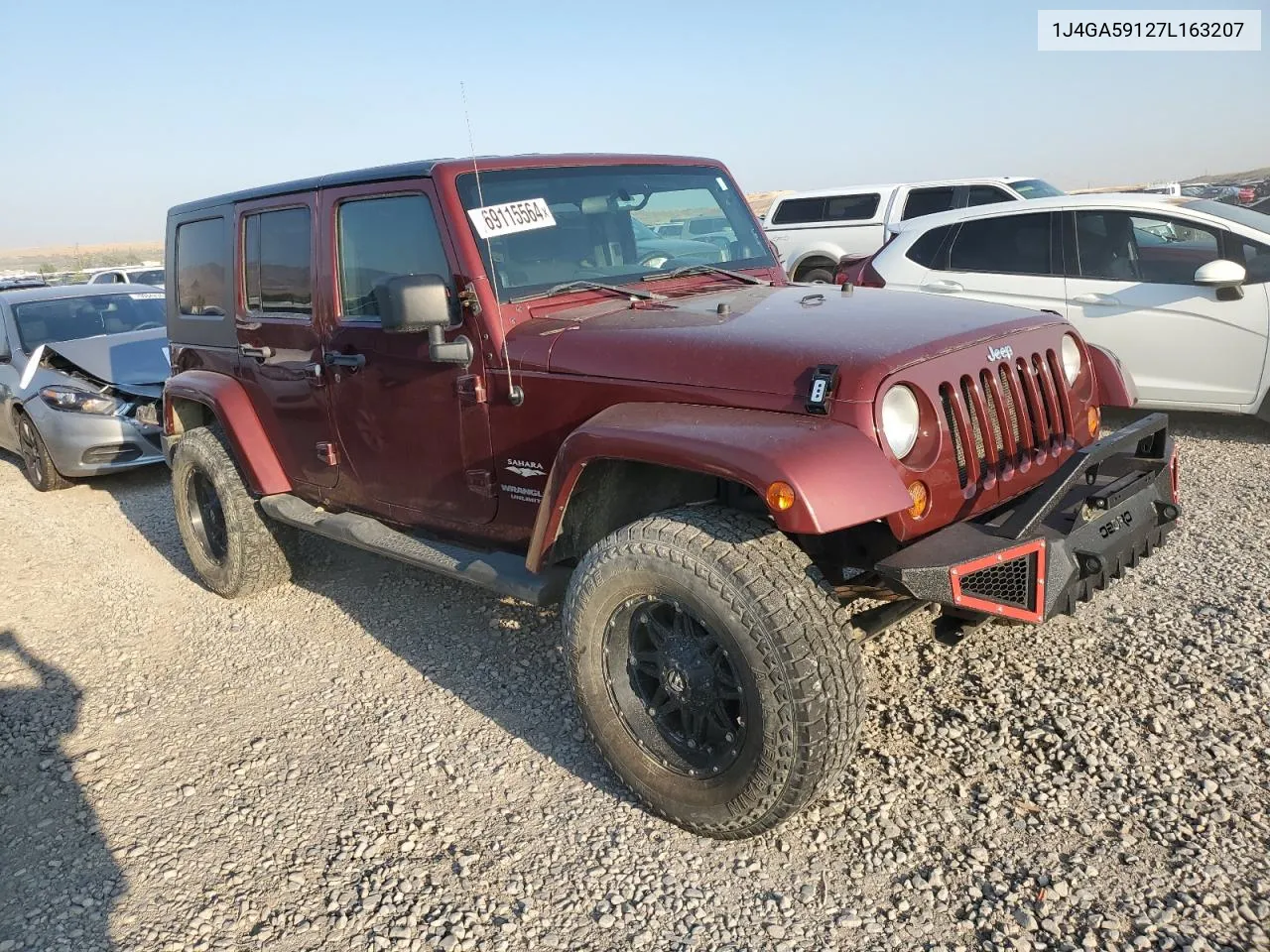 1J4GA59127L163207 2007 Jeep Wrangler Sahara