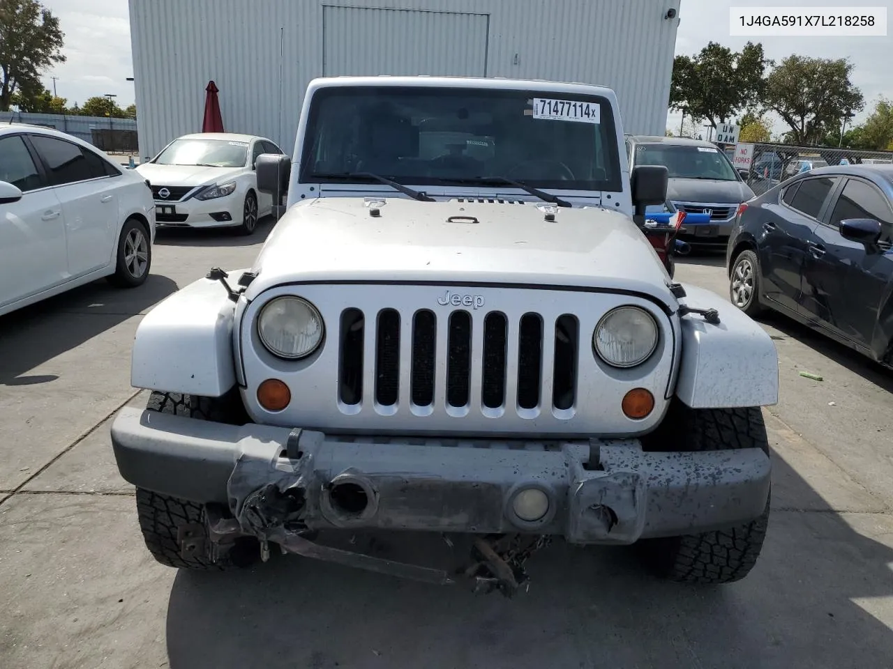 1J4GA591X7L218258 2007 Jeep Wrangler Sahara