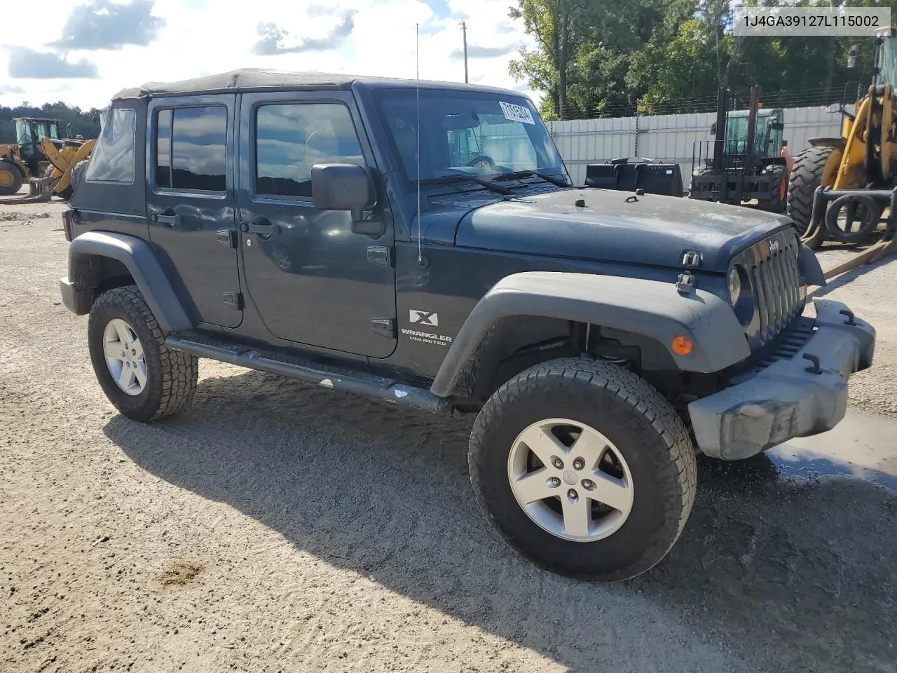 1J4GA39127L115002 2007 Jeep Wrangler X