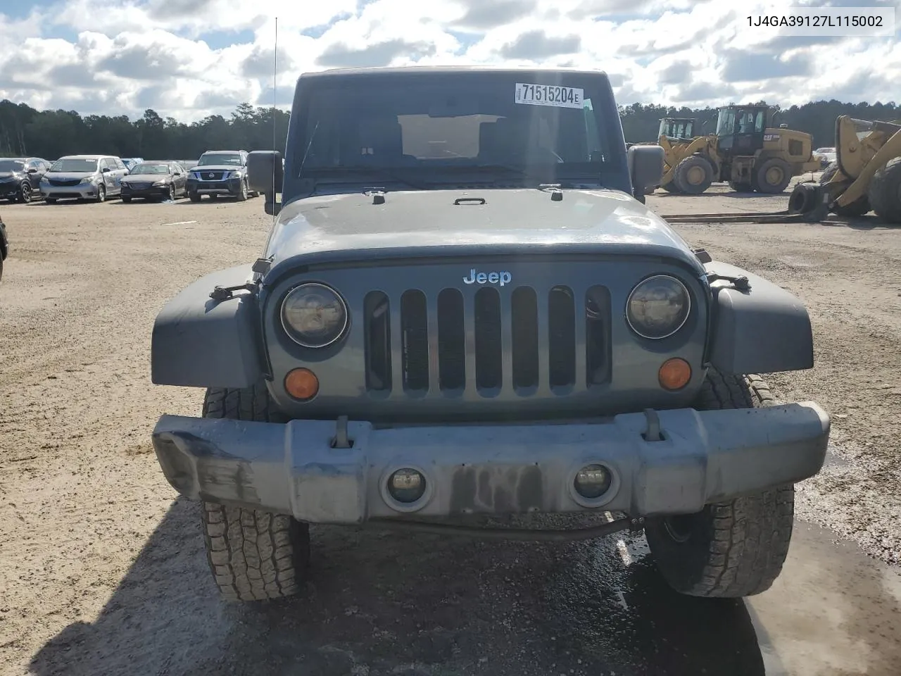 2007 Jeep Wrangler X VIN: 1J4GA39127L115002 Lot: 71515204