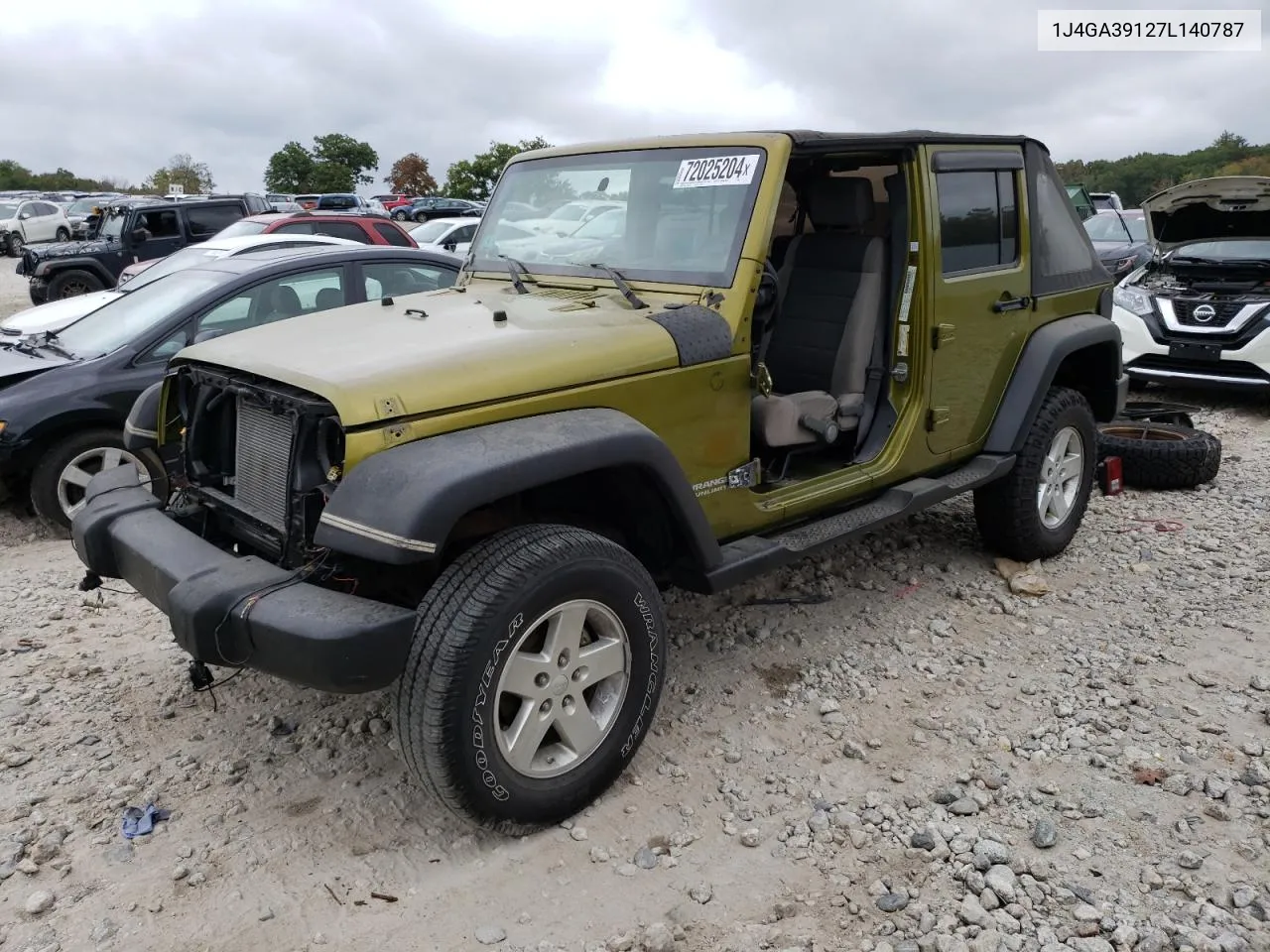 2007 Jeep Wrangler X VIN: 1J4GA39127L140787 Lot: 72025204