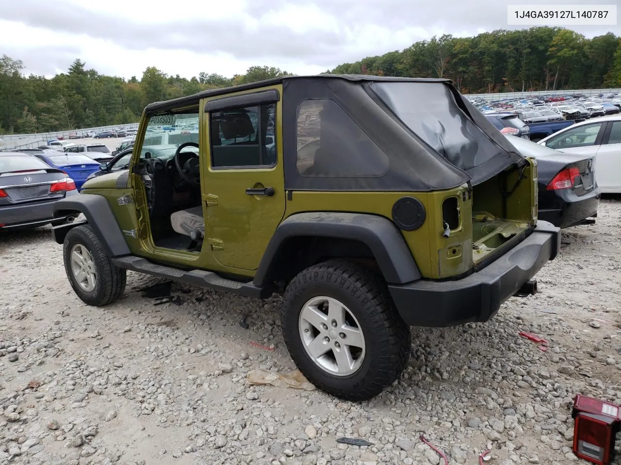 2007 Jeep Wrangler X VIN: 1J4GA39127L140787 Lot: 72025204