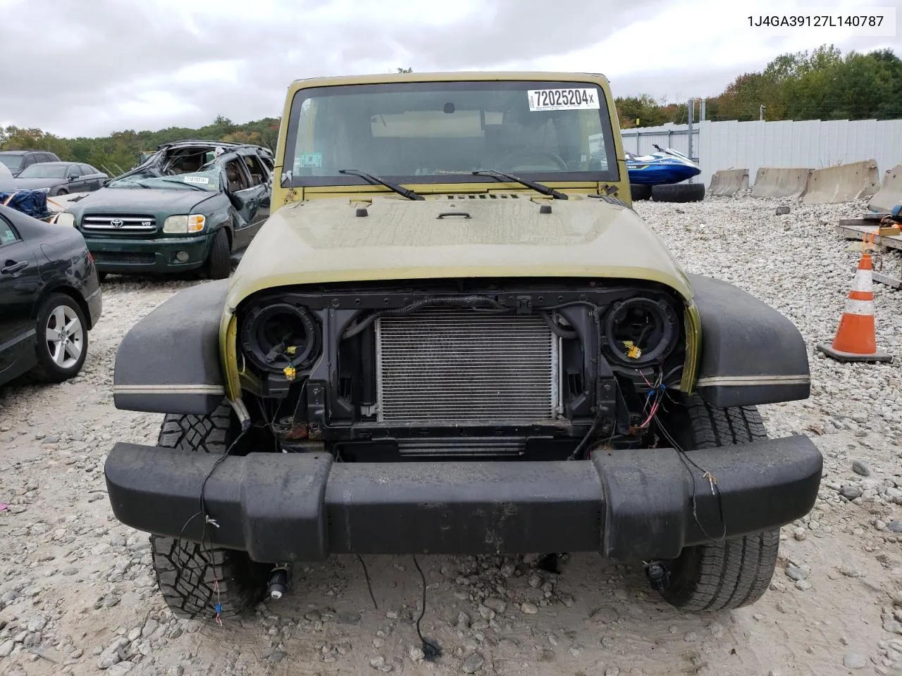 2007 Jeep Wrangler X VIN: 1J4GA39127L140787 Lot: 72025204