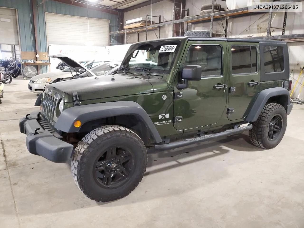 2007 Jeep Wrangler X VIN: 1J4GA391X7L206485 Lot: 72036464