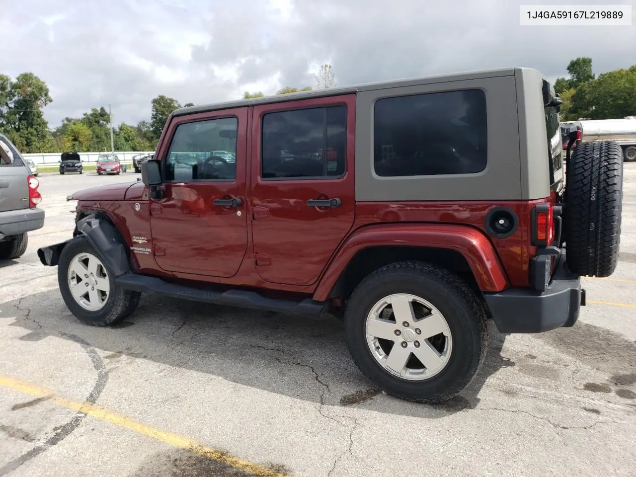 1J4GA59167L219889 2007 Jeep Wrangler Sahara