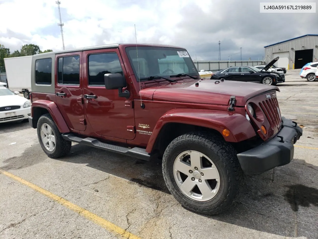 2007 Jeep Wrangler Sahara VIN: 1J4GA59167L219889 Lot: 72140214