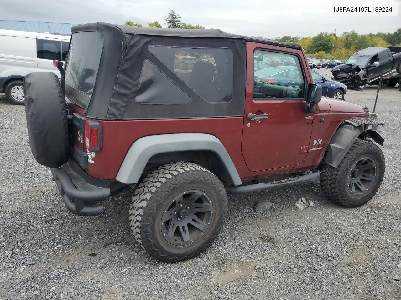 2007 Jeep Wrangler X VIN: 1J8FA24107L189224 Lot: 72216244