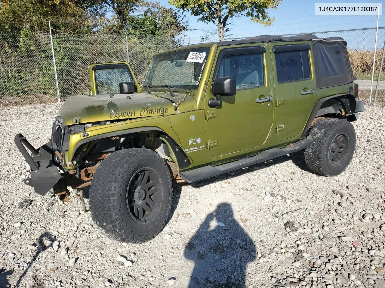 2007 Jeep Wrangler X VIN: 1J4GA39177L120387 Lot: 72538914