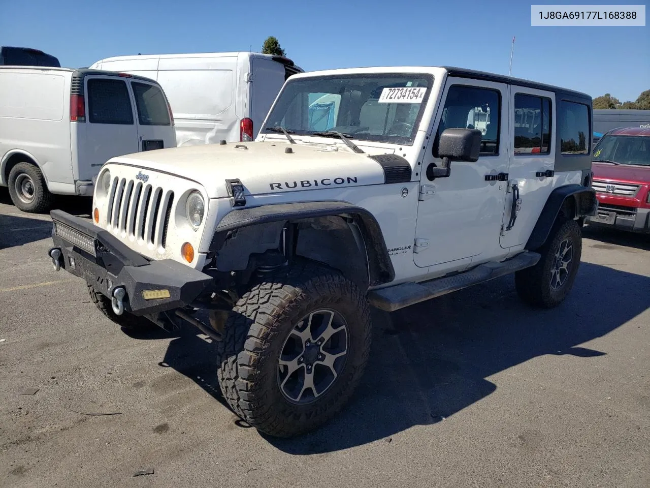 2007 Jeep Wrangler Rubicon VIN: 1J8GA69177L168388 Lot: 72734154