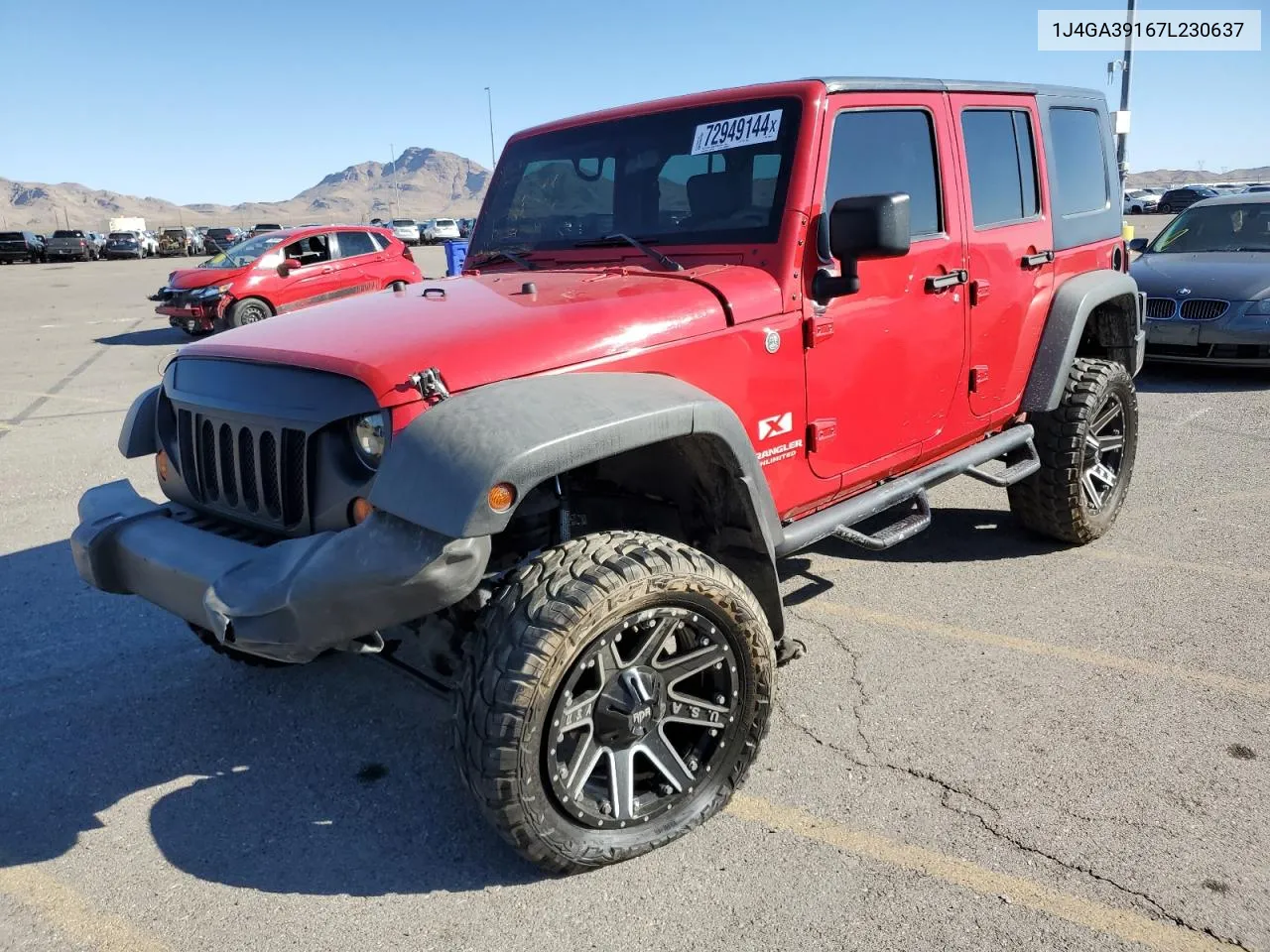 2007 Jeep Wrangler X VIN: 1J4GA39167L230637 Lot: 72949144