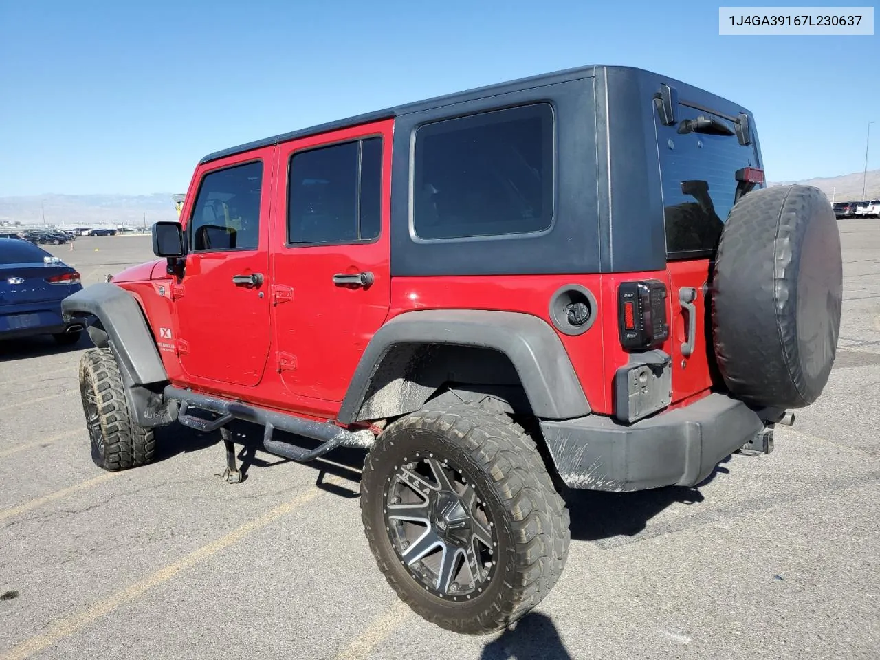 2007 Jeep Wrangler X VIN: 1J4GA39167L230637 Lot: 72949144