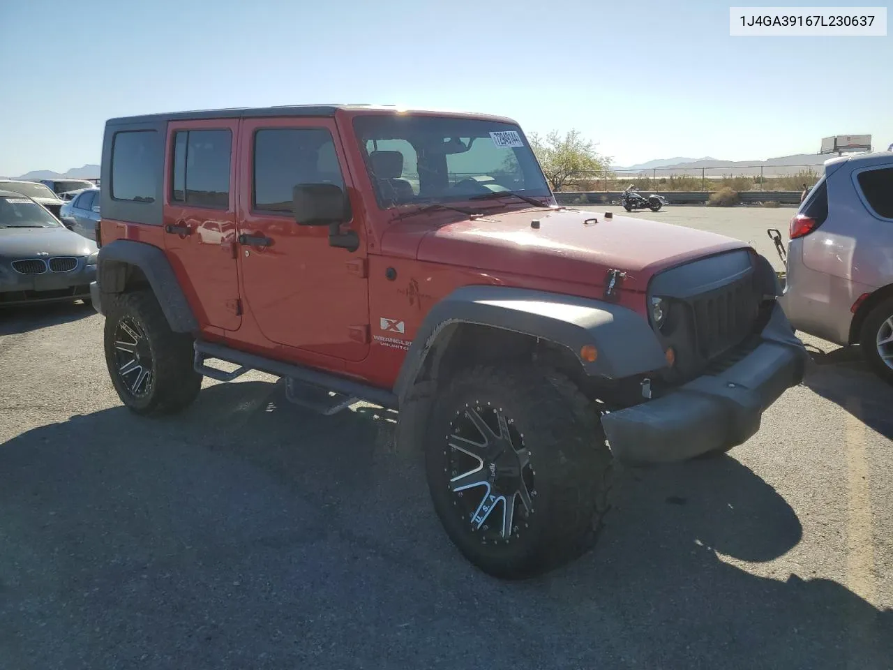 2007 Jeep Wrangler X VIN: 1J4GA39167L230637 Lot: 72949144