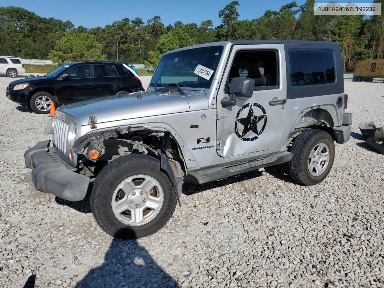 2007 Jeep Wrangler X VIN: 1J8FA24167L192239 Lot: 73062184