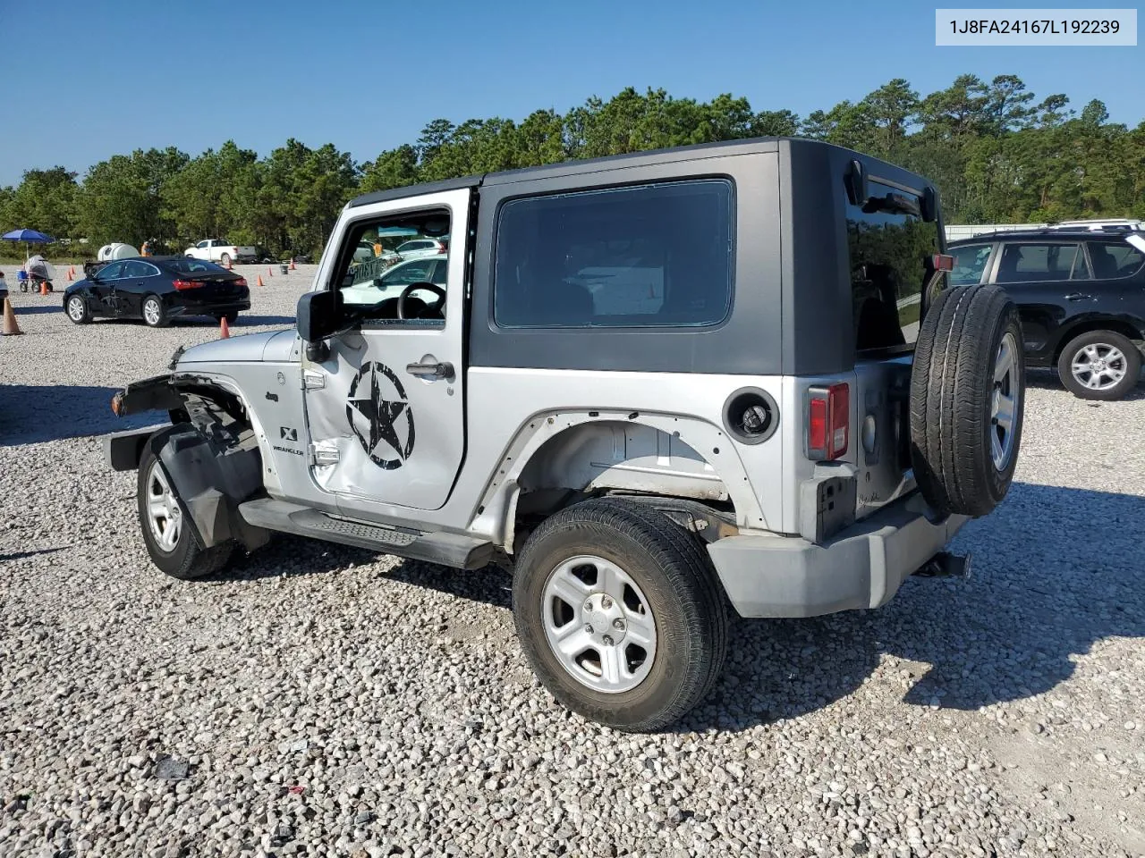 2007 Jeep Wrangler X VIN: 1J8FA24167L192239 Lot: 73062184