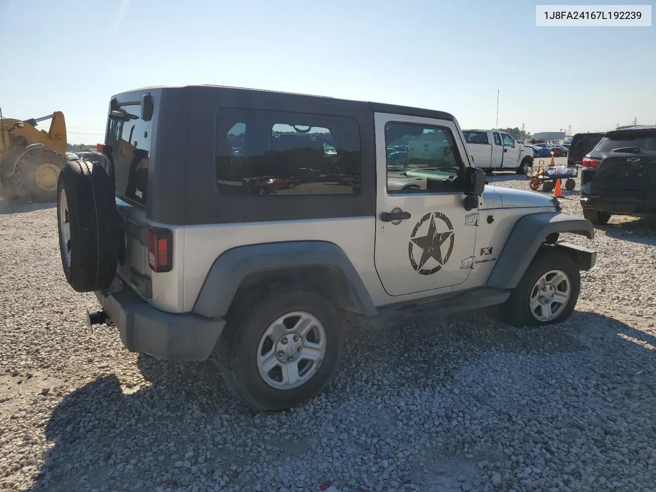 2007 Jeep Wrangler X VIN: 1J8FA24167L192239 Lot: 73062184