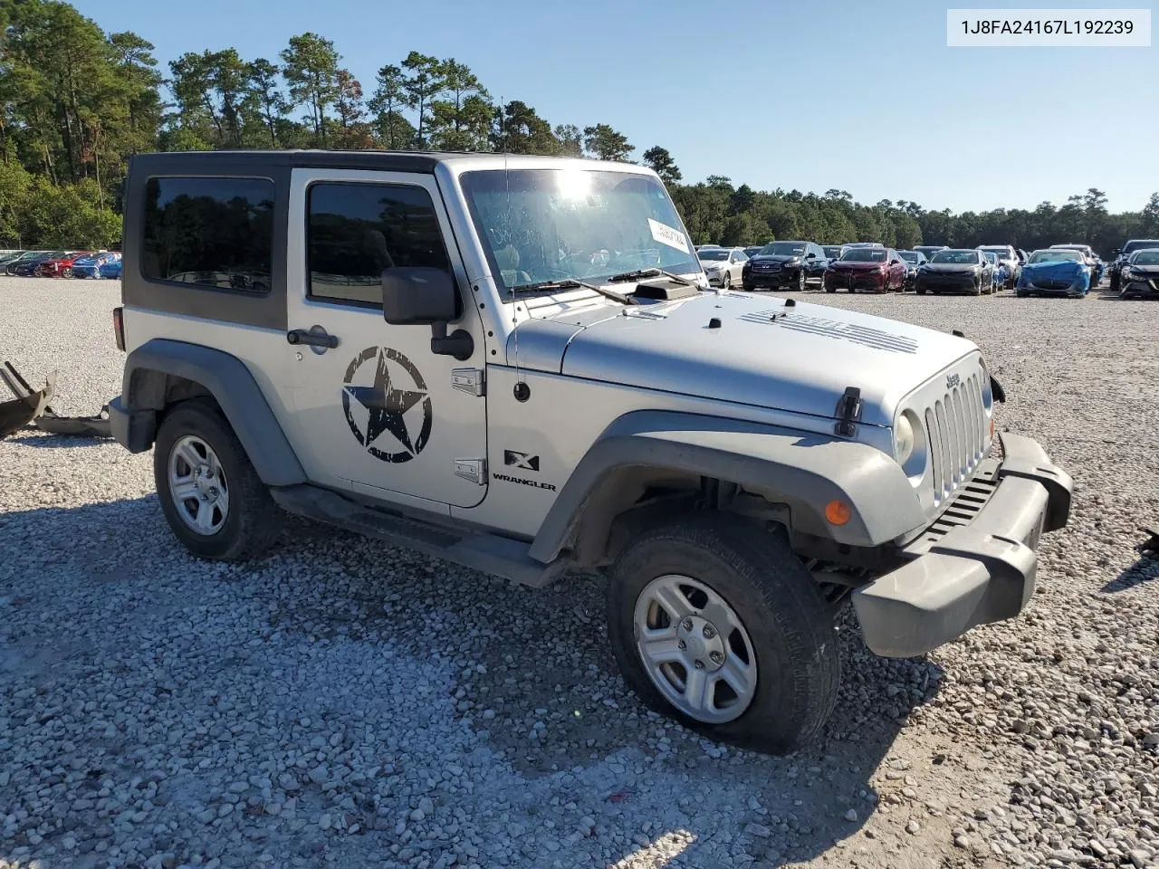 2007 Jeep Wrangler X VIN: 1J8FA24167L192239 Lot: 73062184