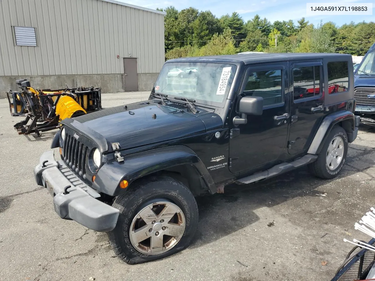 2007 Jeep Wrangler Sahara VIN: 1J4GA591X7L198853 Lot: 73184954