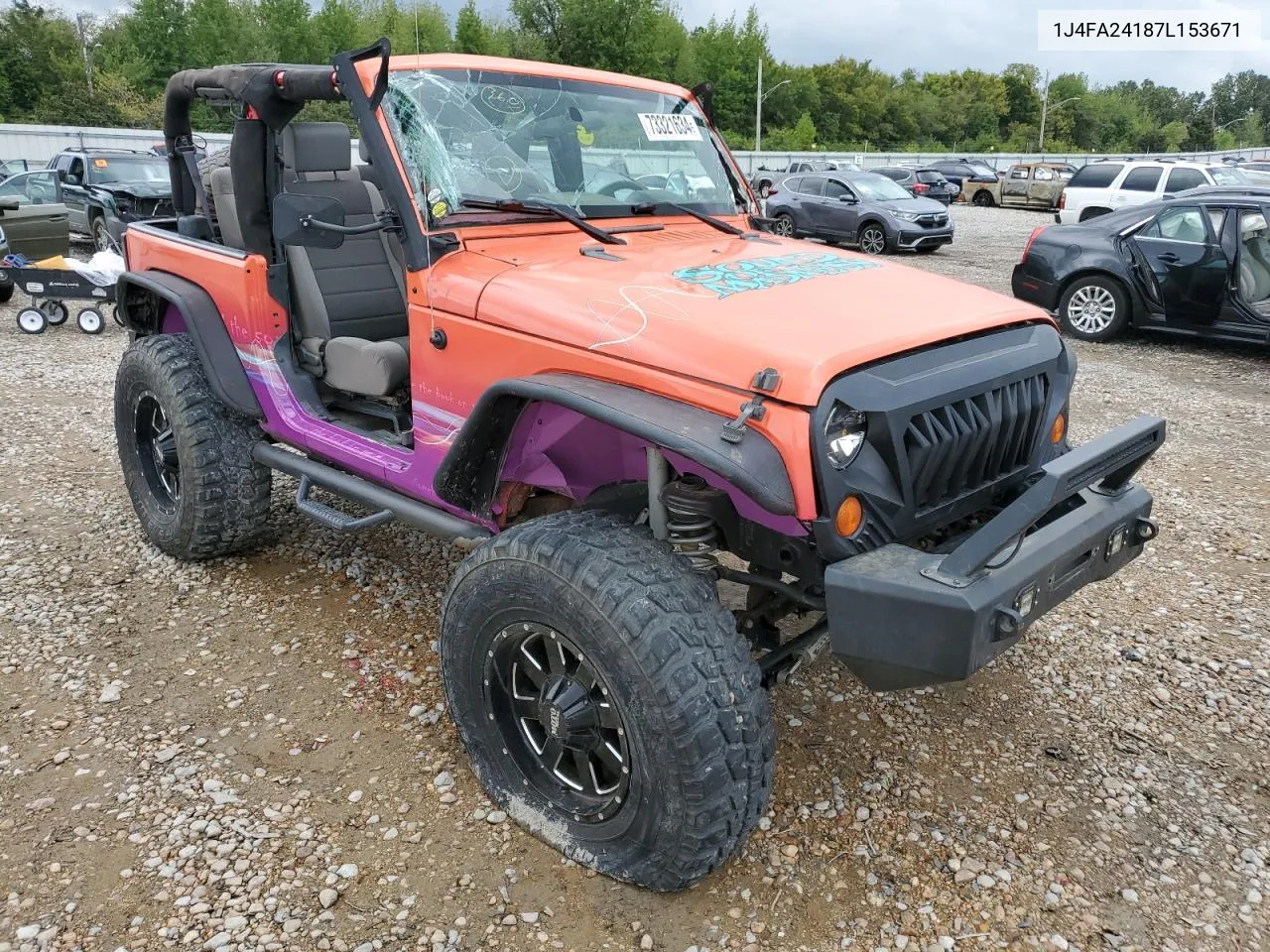 2007 Jeep Wrangler X VIN: 1J4FA24187L153671 Lot: 73321634