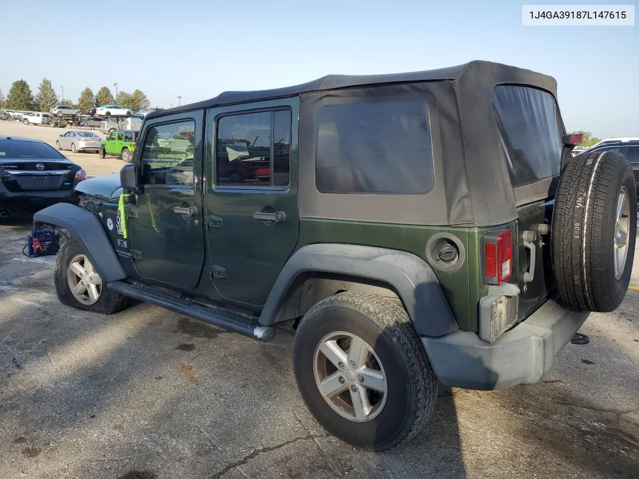 2007 Jeep Wrangler X VIN: 1J4GA39187L147615 Lot: 73439764