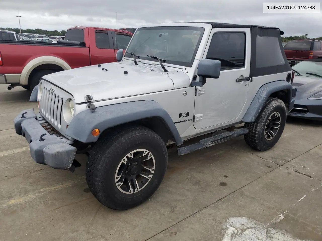 2007 Jeep Wrangler X VIN: 1J4FA24157L124788 Lot: 74243194